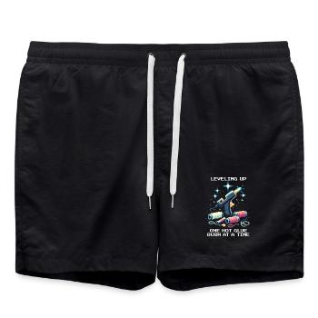 Passer au niveau supérieur : combustion de colle chaude | Cosplay - Short de bain - noir - Devant - AI Model Male 185 light (185cm)