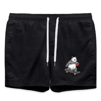 Panda Skater Skateboard - Short de bain - noir - Devant - AI Model Male 185 light (185cm)