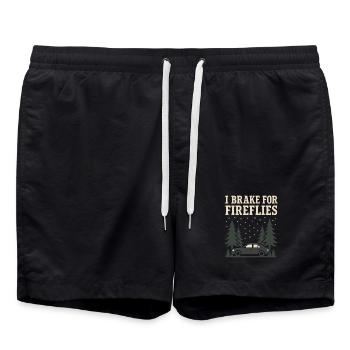 Firefly Summer Night Glow Bug Nostalgic - Swim Trunks - black - Front - AI Model Male 185 light (185cm)