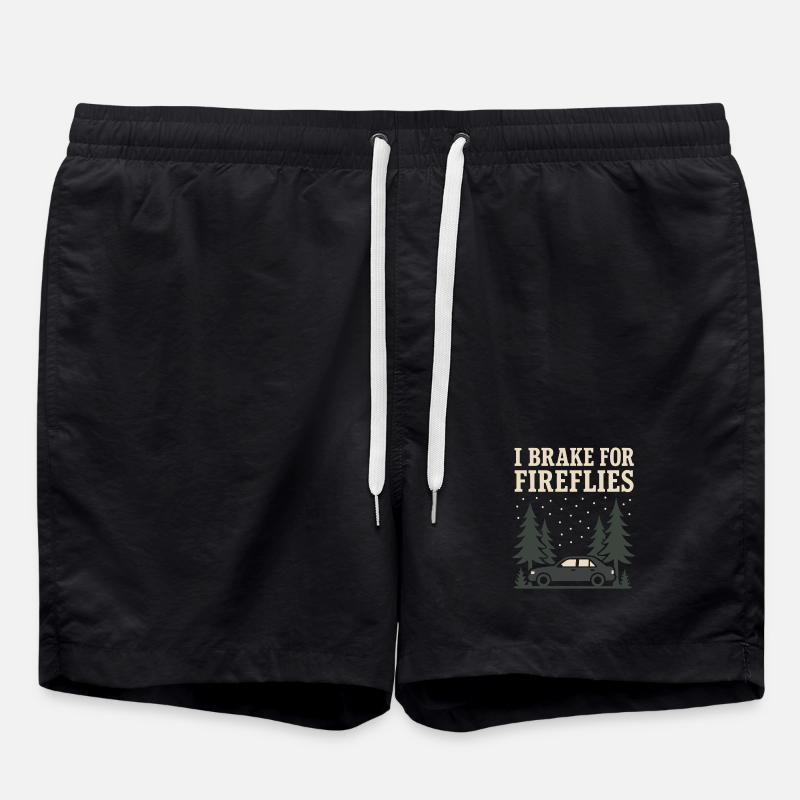 Firefly Summer Night Glow Bug Nostalgic - Badeshorts - Schwarz