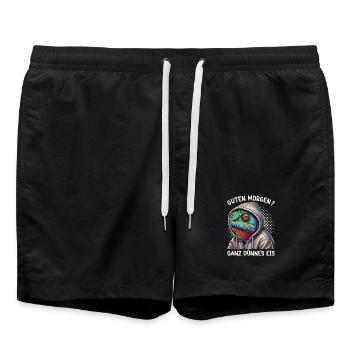 Bonjour caméléon de glace très mince drôle - Short de bain - noir - Devant - AI Model Male 185 light (185cm)