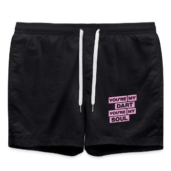 Darts Shirt Hoodie You are my soul - Badeshorts - Schwarz - Vorne - AI Model Male 185 light (185cm)