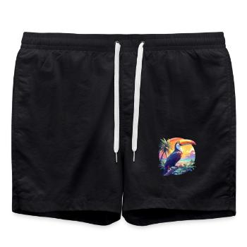 Toucans Toucan - Short de bain - noir - Devant - AI Model Male 185 light (185cm)