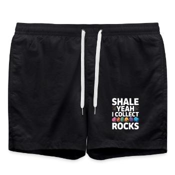 Collecte de roches Rockhound Rock Collector Géologie - Short de bain - noir - Devant - AI Model Male 185 light (185cm)