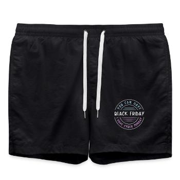 Virée shopping du Cyber Monday - Short de bain - noir - Devant - AI Model Male 185 light (185cm)