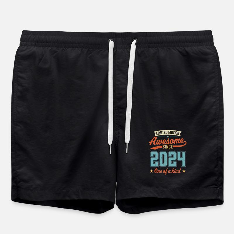 Awesome Since 2024 - Swim Trunks - black