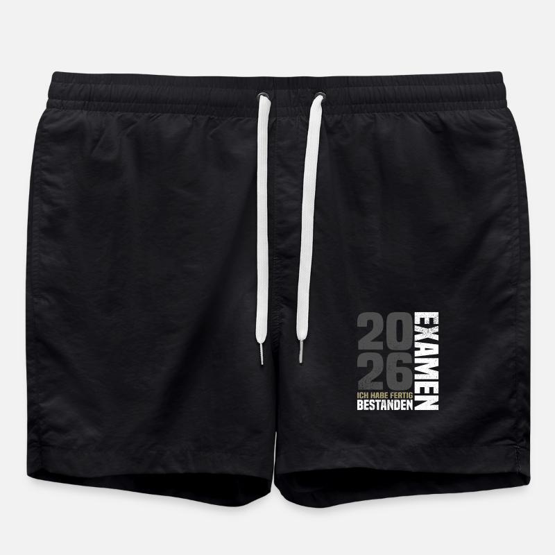 Exam passed 2026 - I'm done - Swim Trunks - black