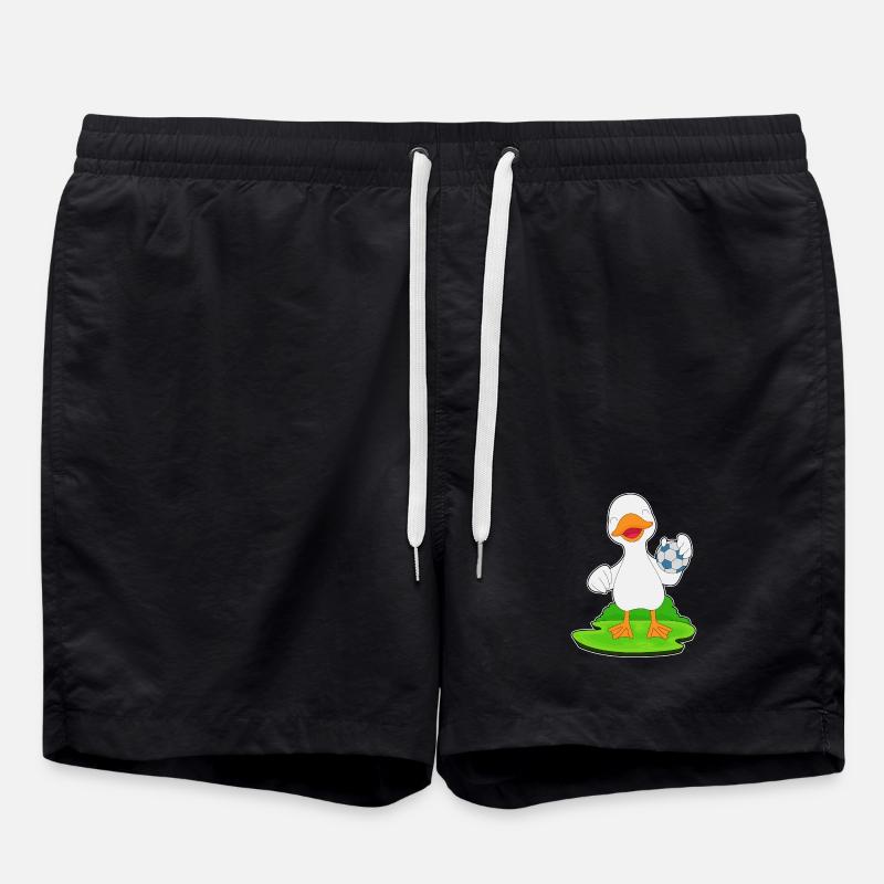 Canard Handball Joueur Handball - Short de bain - noir