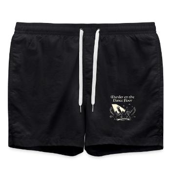 Murder on the Dance Floor Crows - Swim Trunks - black - Front - AI Model Male 185 light (185cm)