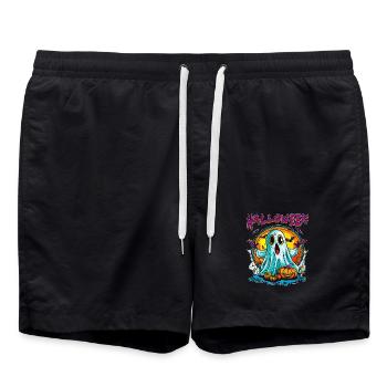 Halloween - Short de bain - noir - Devant - AI Model Male 185 light (185cm)