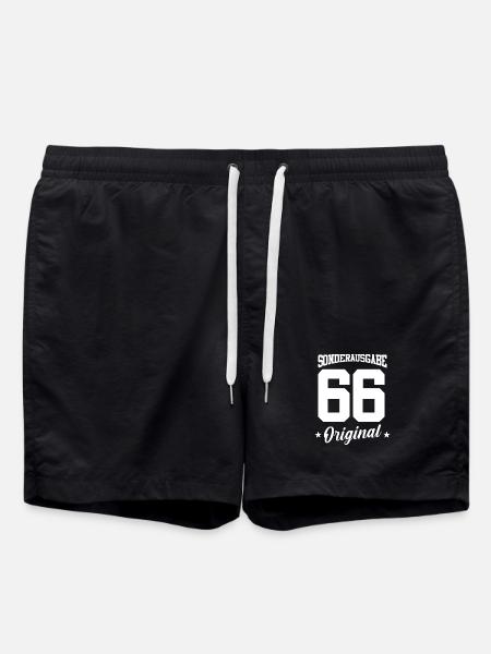 66 Birthday - Swim Trunks - black