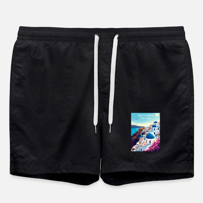 Rêves de Santorin - Short de bain - noir