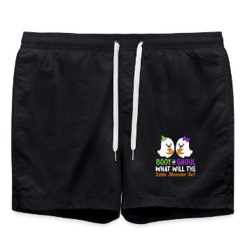 Sexe Révéler Halloween Babyshower - Short de bain - noir - Devant - AI Model Male 185 light (185cm)