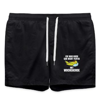 Je n’avais même pas fini le week-end - Short de bain - noir - Devant - AI Model Male 185 light (185cm)
