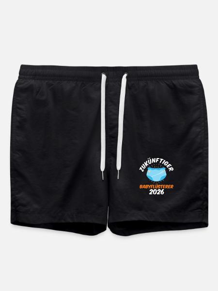 FUTURE BABY WHISPERER 2026 Funny - Swim Trunks - black