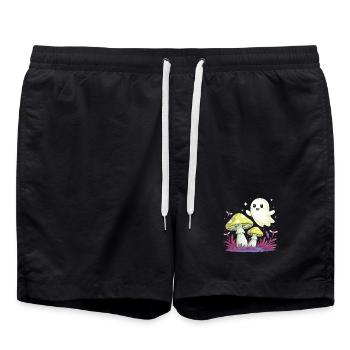 Kleiner Geist - Badeshorts - Schwarz - Vorne - AI Model Male 185 light (185cm)