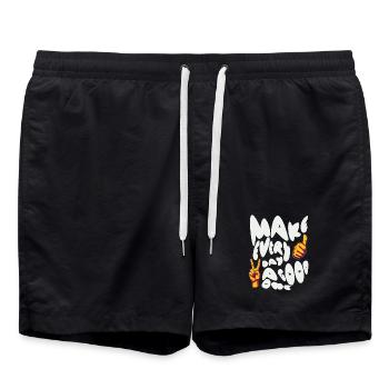 Faites de chaque jour un bon jour - Short de bain - noir - Devant - AI Model Male 185 light (185cm)