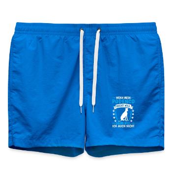 Podenco will nicht Spanischer Windhund - Badeshorts - Cobalt blue - Vorne