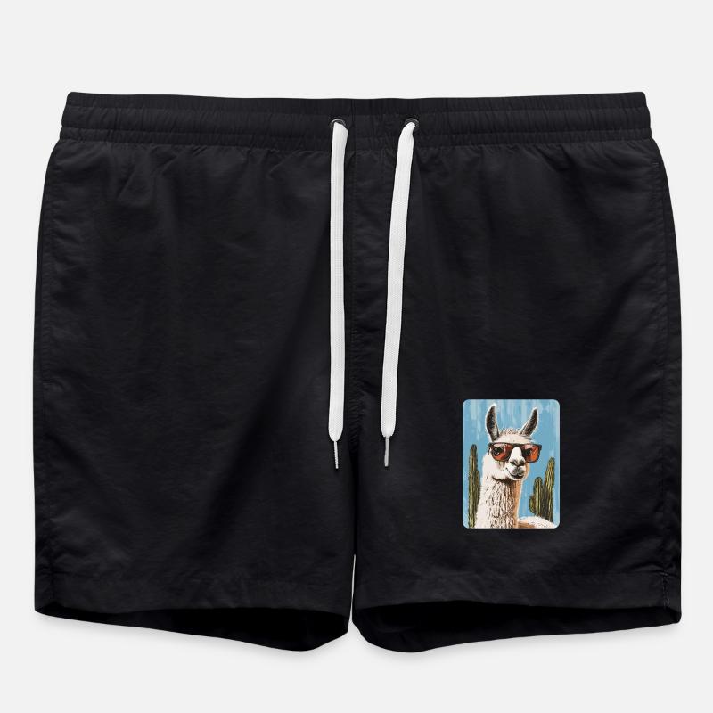 lama - Swim Trunks - black