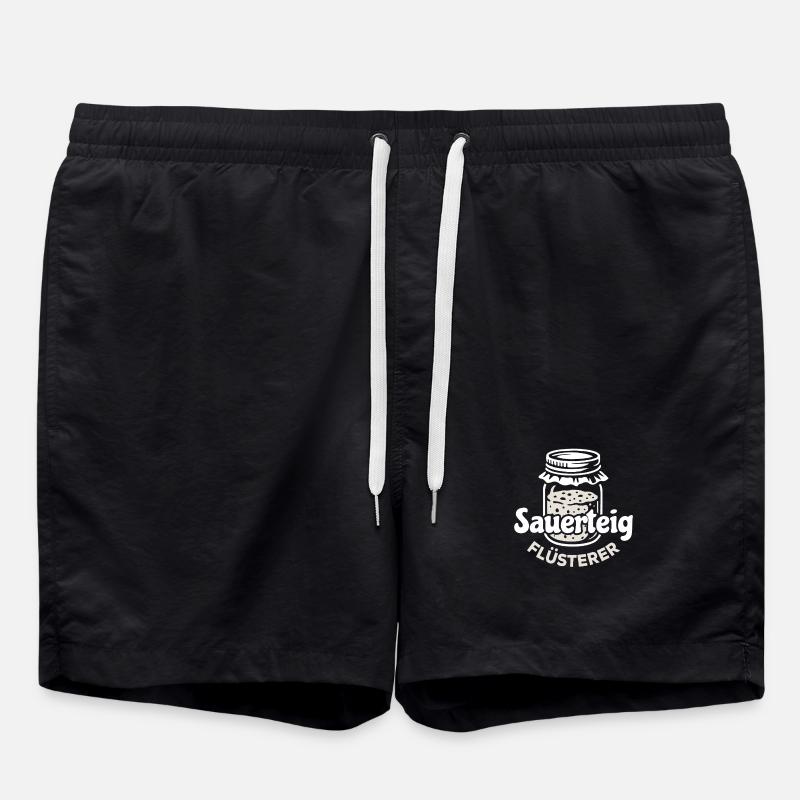 Sourdough Whisperer Saying - Swim Trunks - black