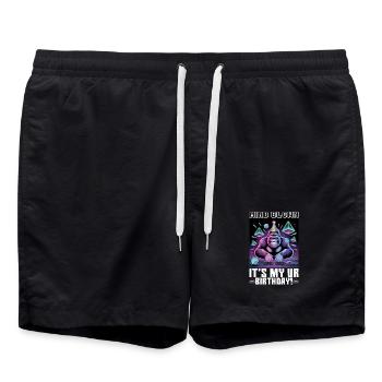 Anniversaire Gamer VR - Short de bain - noir - Devant - AI Model Male 185 light (185cm)
