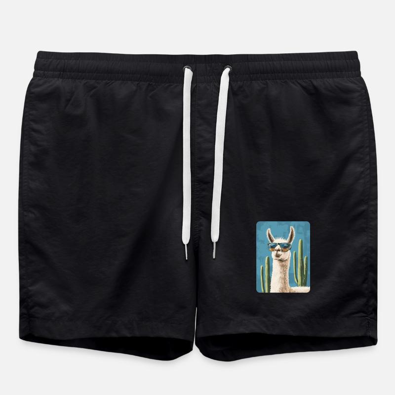 lama - Swim Trunks - black