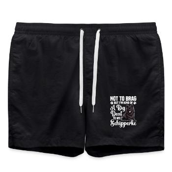 Nicht Zu Prahlen, Aber Ich Bin Eine Art Große - Badeshorts - Schwarz - Vorne - AI Model Male 185 light (185cm)