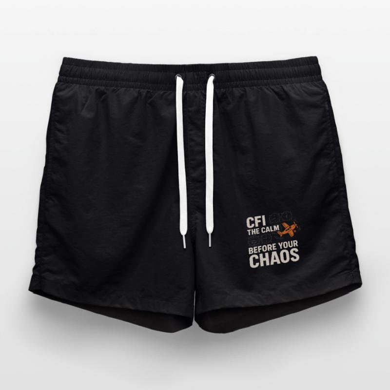 Flight Instructor Cfi Pilot Aviation Instructor Swim Trunks