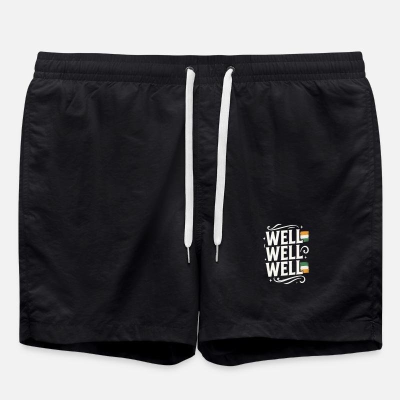 Bien Bien Bien Avec Drapeau Indien - Short de bain - noir