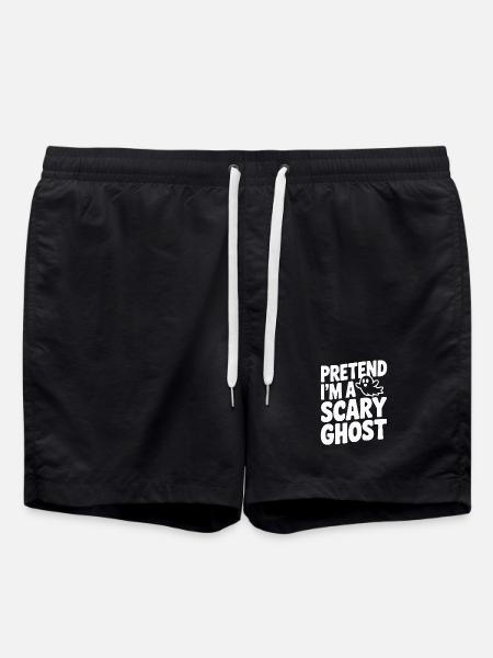Pretend I’m a Scary Ghost - Swim Trunks - black