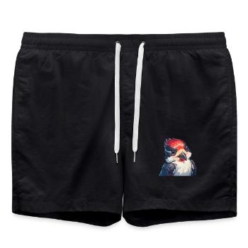 Spechte Specht - Badeshorts - Schwarz - Vorne - AI Model Male 185 light (185cm)