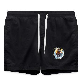 Rhino Snowboard - Short de bain - noir - Devant - AI Model Male 185 light (185cm)