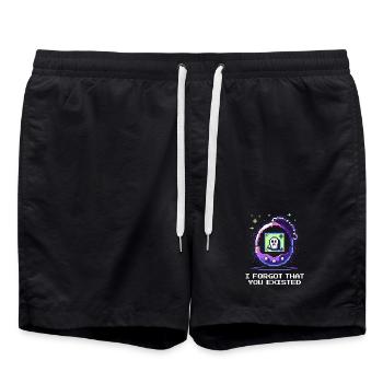 Hab vergessen, dass es dich gibt | sarkastisch - Badeshorts - Schwarz - Vorne - AI Model Male 185 light (185cm)