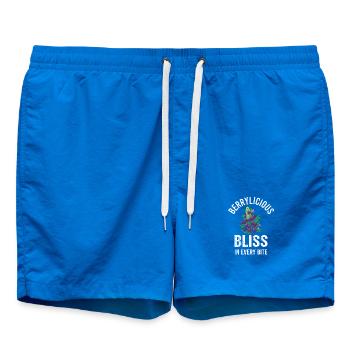 Blueberry Lustige Obst  Frucht Blaubeere Vintage - Badeshorts - Cobalt blue - Vorne