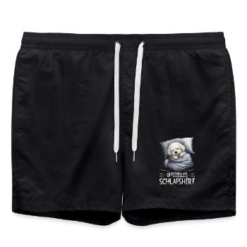 Chemise de nuit officielle Dog Dreams - Short de bain - noir - Devant - AI Model Male 185 light (185cm)