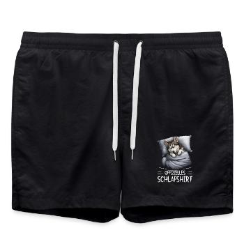 Chemise de nuit officielle pour chien Husky d’Alaska - Short de bain - noir - Devant - AI Model Male 185 light (185cm)