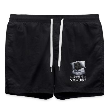 Offizielles Schlafshirt Cane Corso Hund - Badeshorts - Schwarz - Vorne - AI Model Male 185 light (185cm)