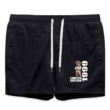 1999 Limited Edition Bear Birthday 1999 - Swim Trunks - black - Front - AI Model Male 185 light (185cm)