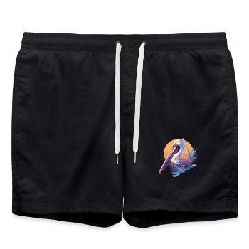 Pelicans Pelican - Swim Trunks - black - Front - AI Model Male 185 light (185cm)