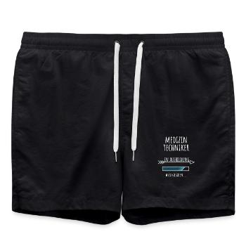 Medizintechniker Medizintechnik Studium Beruf - Badeshorts - Schwarz - Vorne - AI Model Male 185 light (185cm)