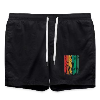 Wandern - Badeshorts - Schwarz - Vorne - AI Model Male 185 light (185cm)