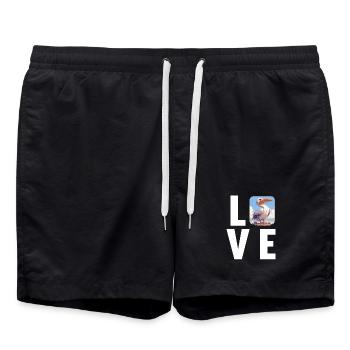 Pelicans Pelican - Swim Trunks - black - Front - AI Model Male 185 light (185cm)