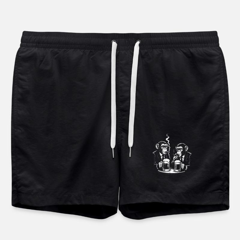Scène du bar Midnight Monkeys - Short de bain - noir
