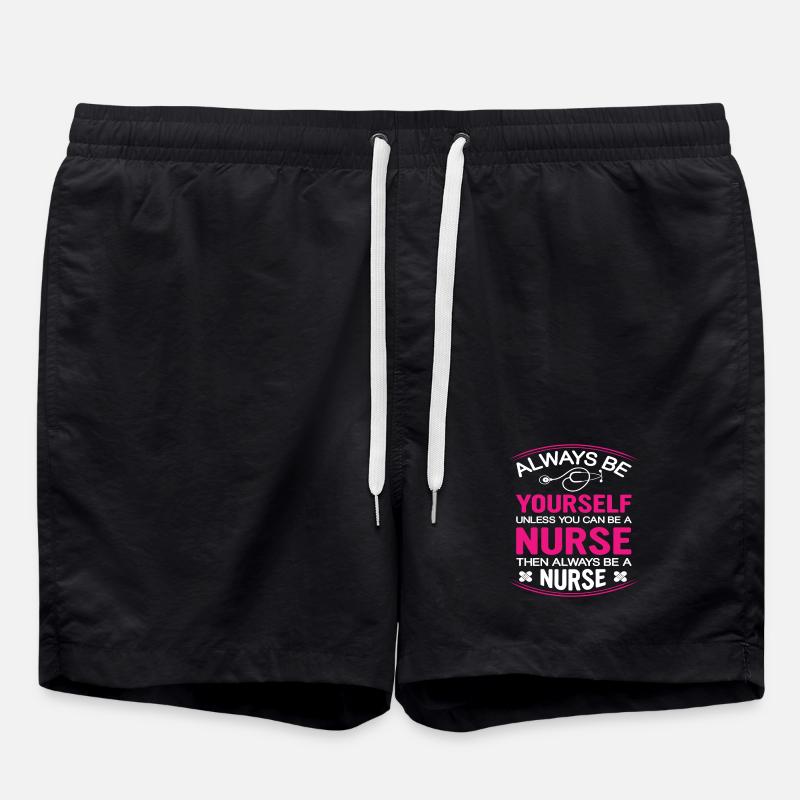 Krankenschwester - Badeshorts - Schwarz