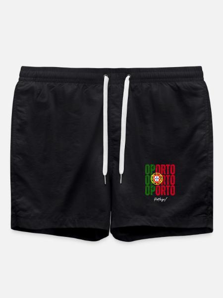 Porto Portugal, a souvenir of Porto - Swim Trunks - black
