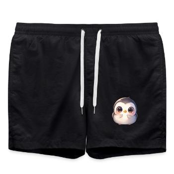 Penguins Penguin - Swim Trunks - black - Front - AI Model Male 185 light (185cm)