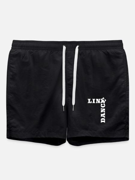 Crossword Line Dance Time - Swim Trunks - black