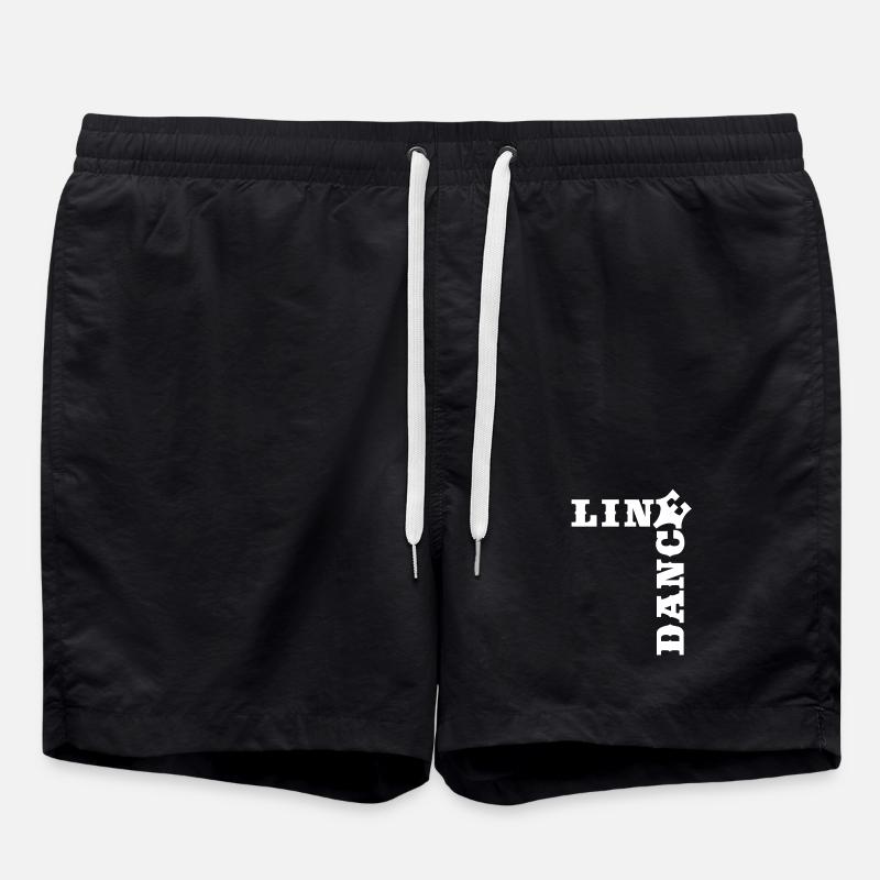 Crossword Line Dance Time - Badeshorts - Schwarz