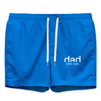 Dad since 2026 | Proud First Dad Gift - Swim Trunks - cobalt blue - Front
