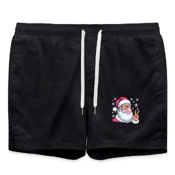 Gomme à mâcher du Père Noël - Short de bain - noir - Devant - AI Model Male 185 light (185cm)